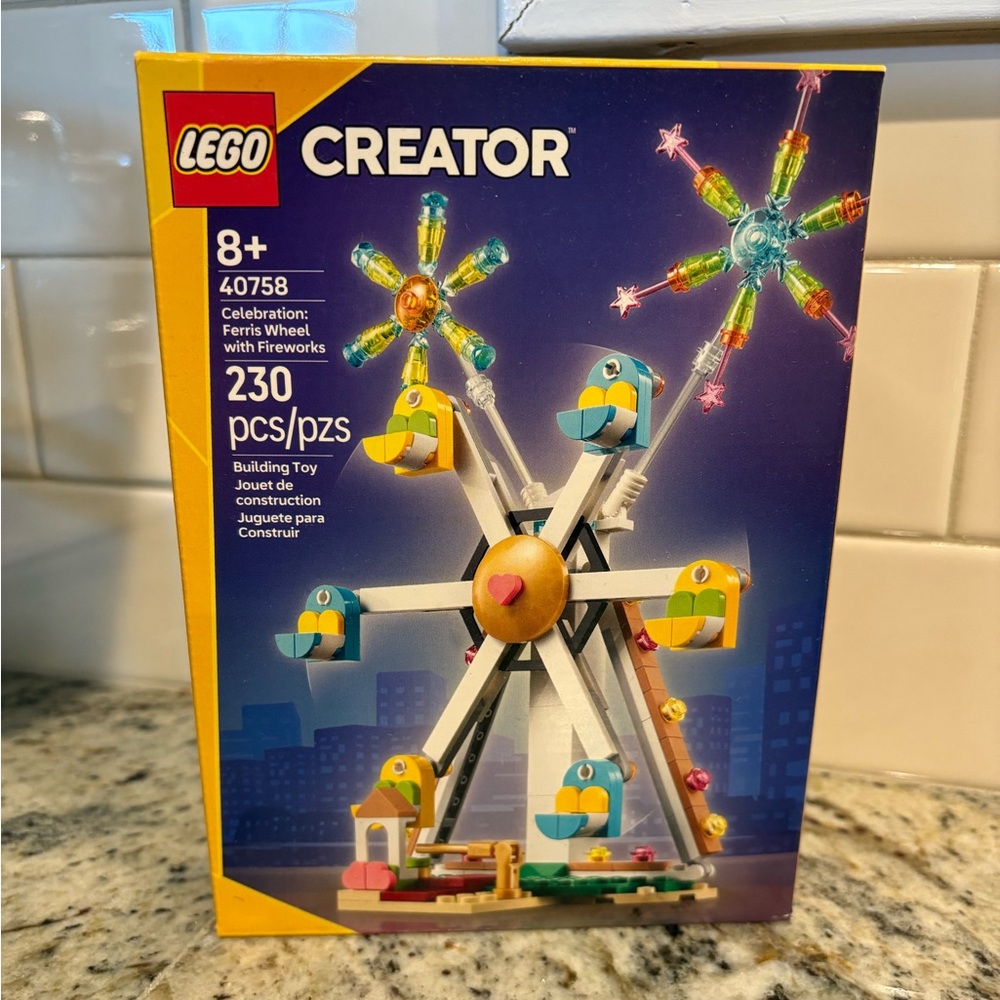 LEGO Creator Set Celebration: Ferris Wheel with Fireworks 40758 NWT